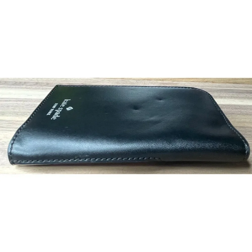 Kate Spade Frosty Penguin Leather‎ Passport Holder Travel Wallet Multi